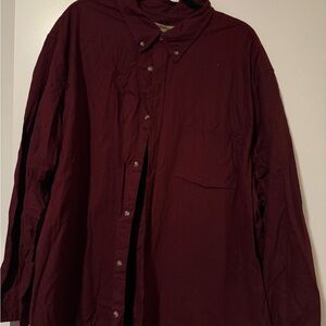 Burgundy Button-Up Shirt
